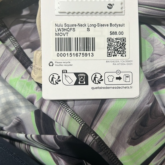 LULULEMON NULU SQUARE NECK LONG SLEEVE BODYSUIT NWT - Picture 6 of 9